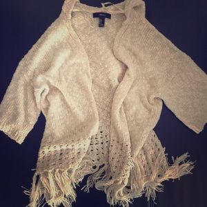 Forever 21 Short Sleeve Hoodie Cardigan